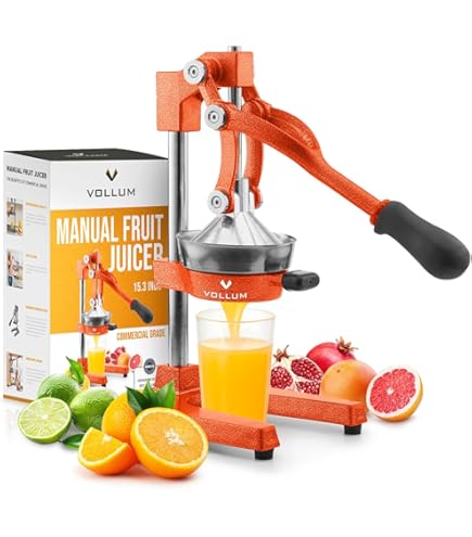 Amazon | Vollum 手動フルーツジューサー 商用グレード ホームシトラス